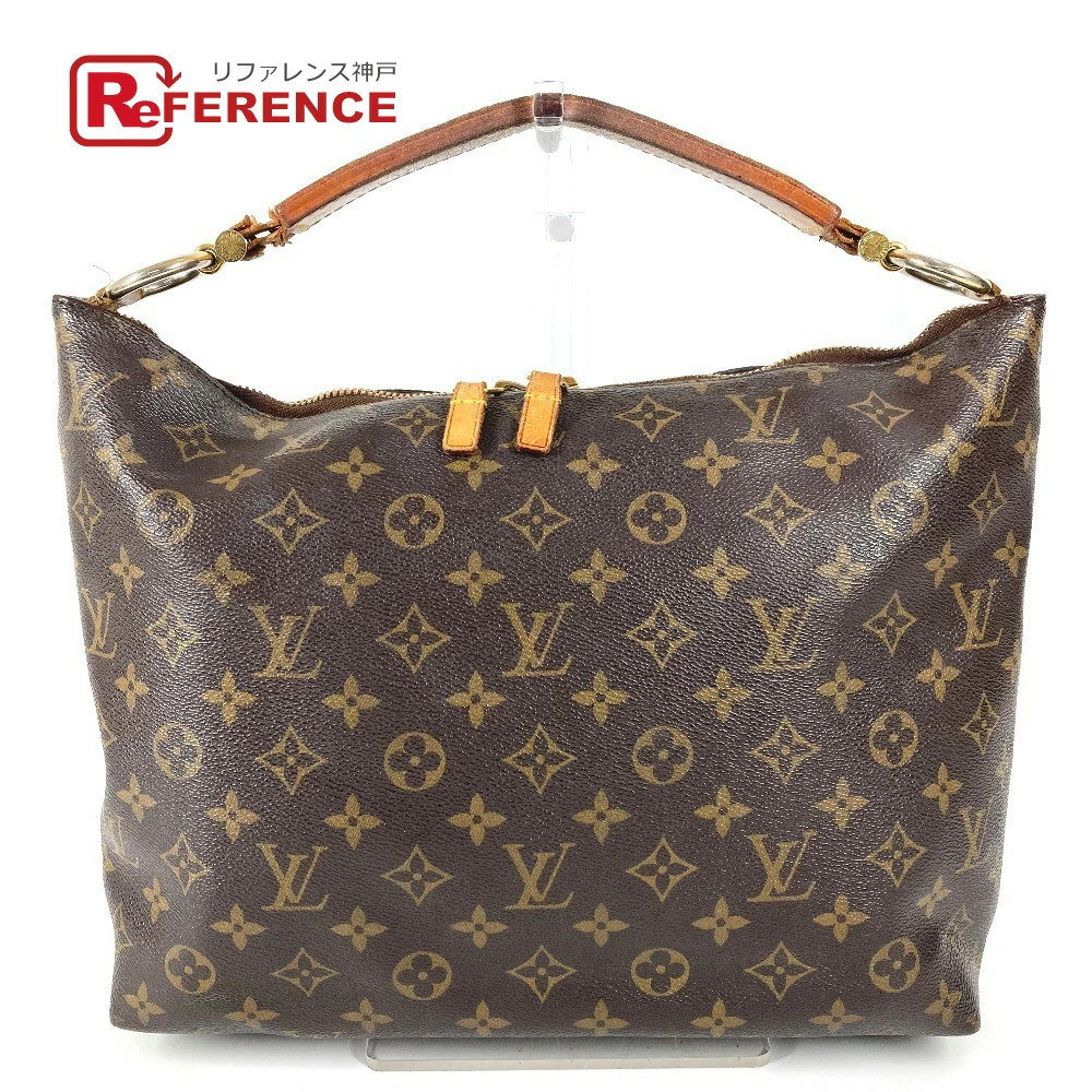 LOUIS VUITTON Monogram Sully Shoulder Bag Tote Canvas Brown